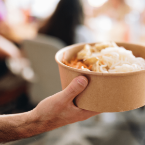 Un bowl pour illustrer les franchises de la restauration rapide.