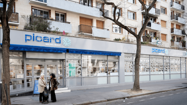 La devanture d'un magasin Picard.