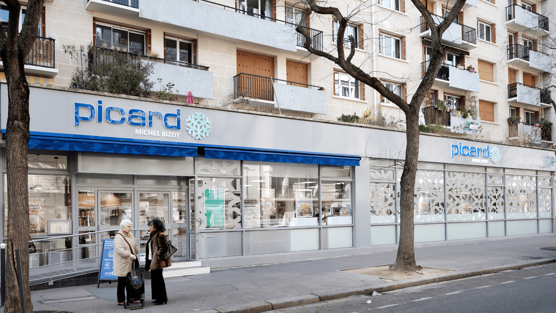 La devanture d'un magasin Picard.