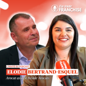 Cover Elodie Bertrand Esquel, avocate associée, experte en droit de la franchise pour le cabinet Beside Avocats - carré