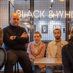 Photo article équipe black and white burgers