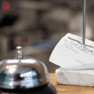 Un ticket de caisse pour illustrer l'abandon de son impression automatique.