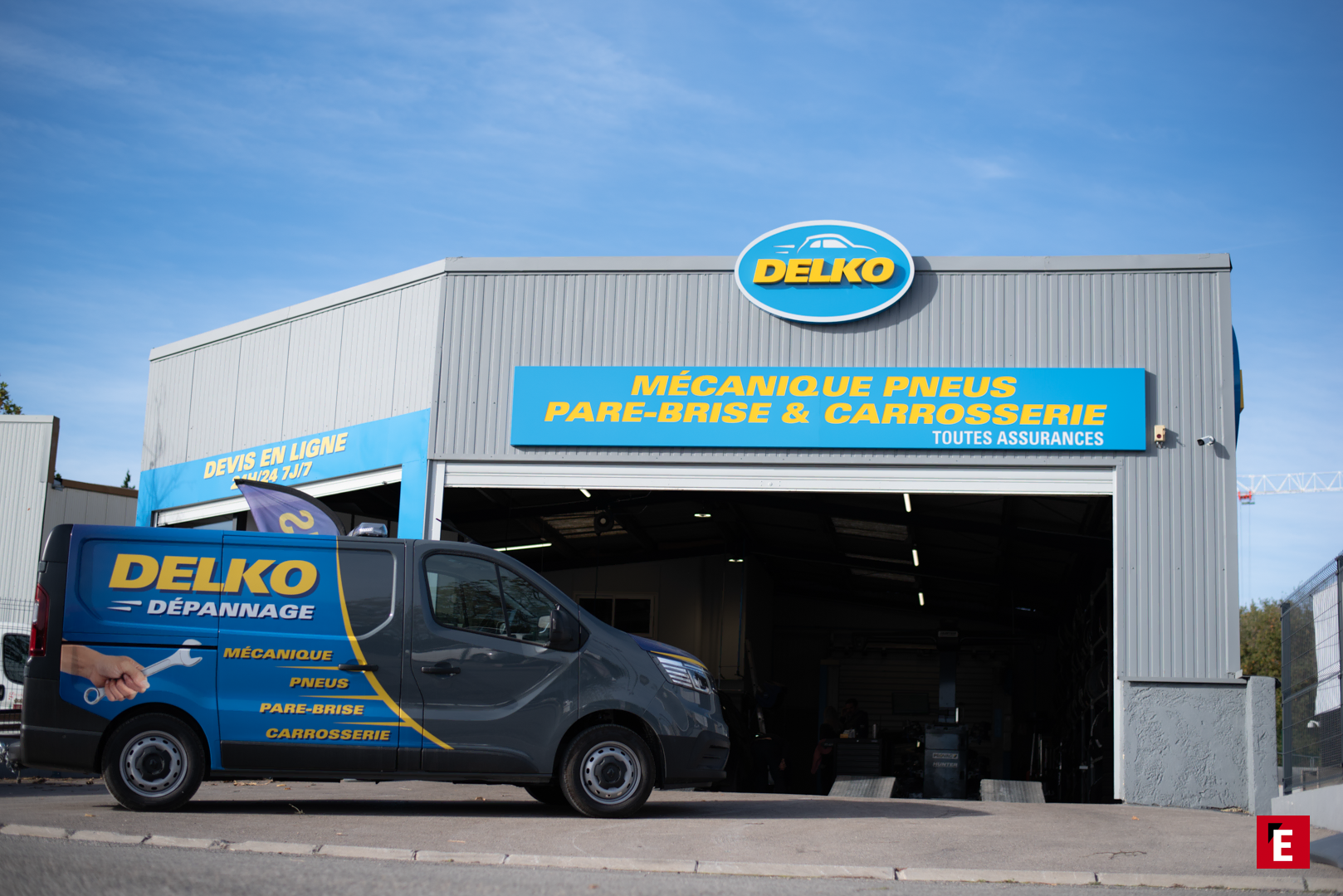 Camion pour illustrer la Franchise Delko