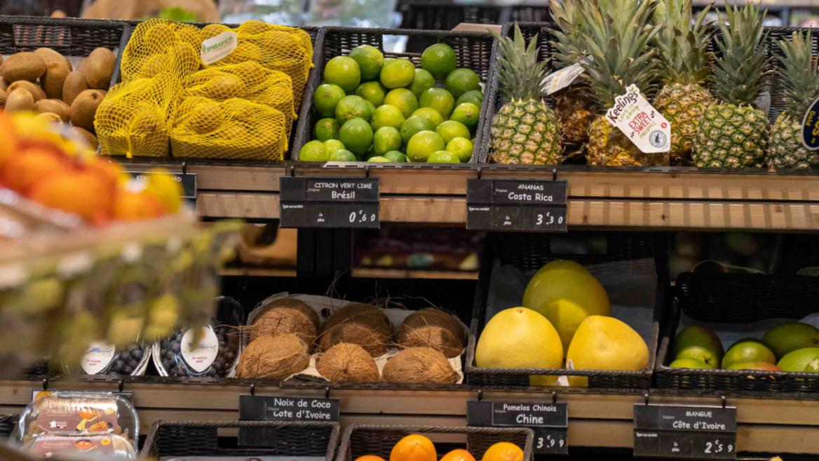 Des produits alimentaire pour illustrer les négociations commerciales