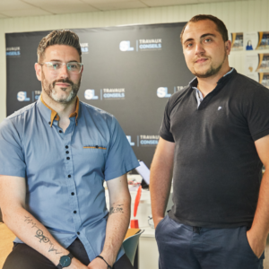 Sébastien Lamaud et Ludovic Oliveira, fondateurs de SL Travaux Conseils.