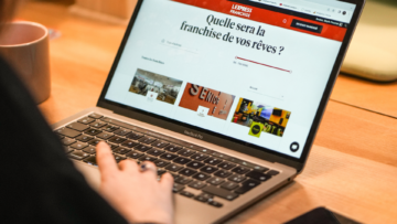 La page d'accueil franchise du site L'Express Franchise.