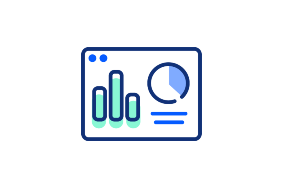 Icône pour parler de leur analyse des performances Mobilosoft