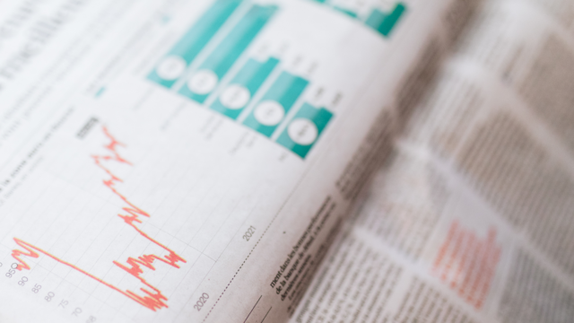 Des données rassemblées sur une courbe dans un journal.