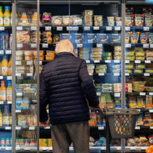 Les rayons d'un supermarché.