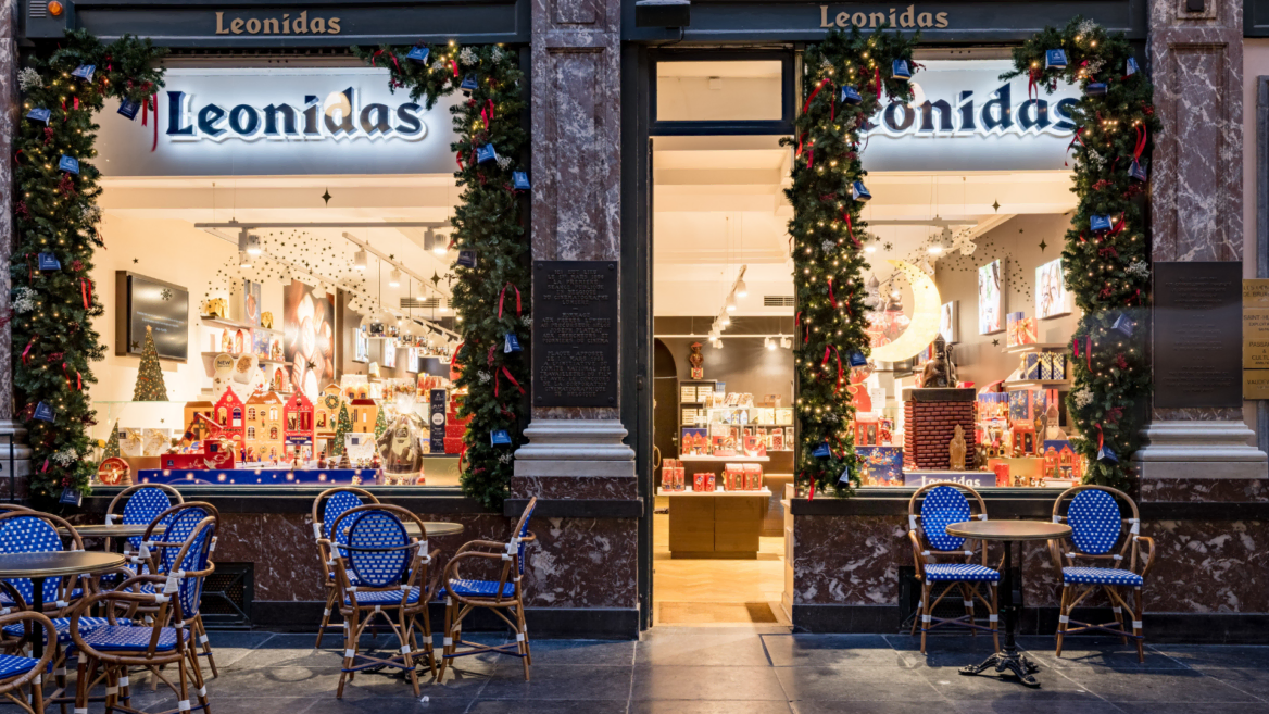 Une boutique de centre-ville Leonidas.