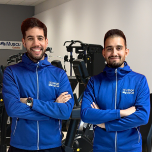 Malik Houaouti et Christopher Ahmadi sont tous les deux gérants associés du club de fitness l’Orange bleue à Libourne