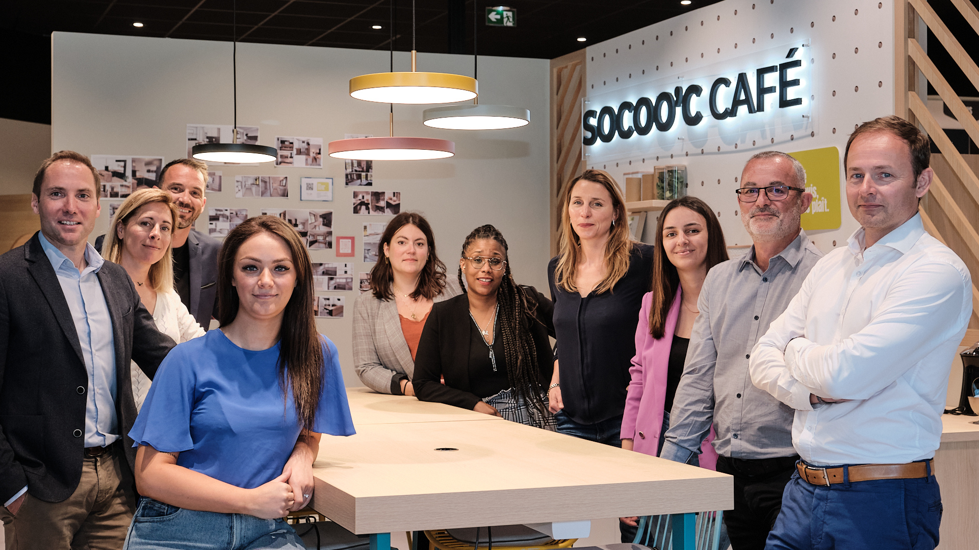 Les équipes de SoCoo'c dans un magasin.