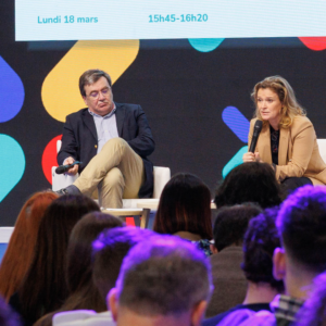 Olivia Grégoire à Franchise Expo Paris.