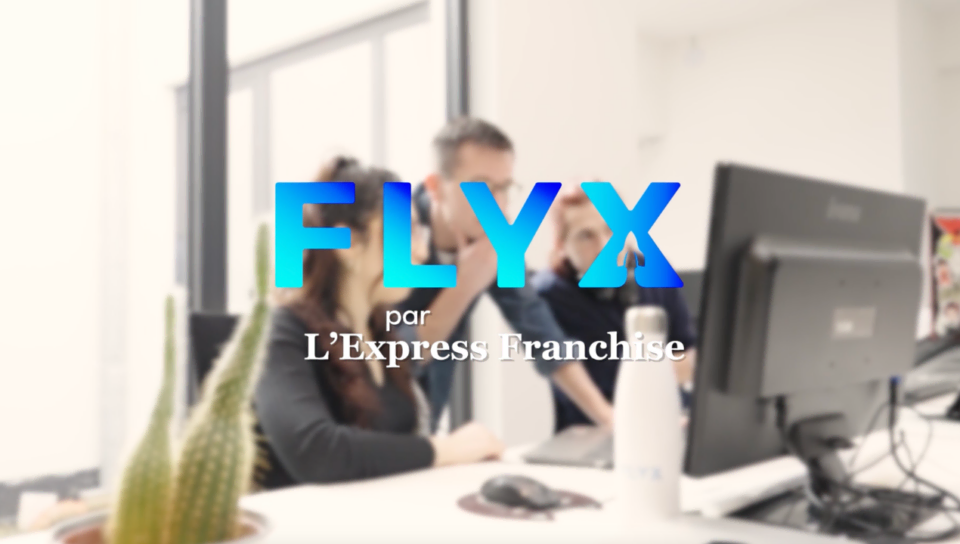 Logo de Flyx et de l'Express Franchise pour illustrer leur vidéo