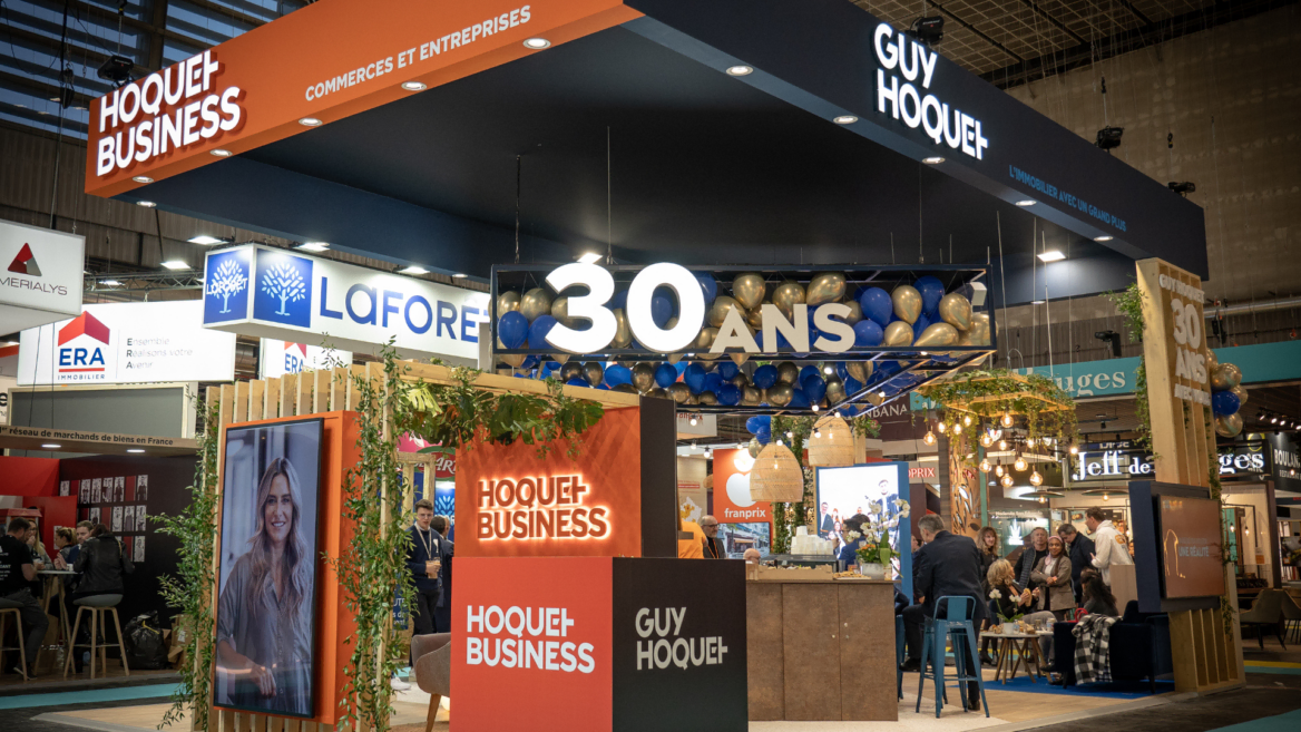 Le stand de Guy Hoquet à franchise expo