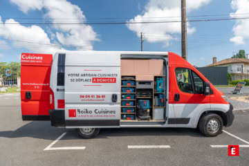 Camion ouvert de la franchise Boiko Cuisines