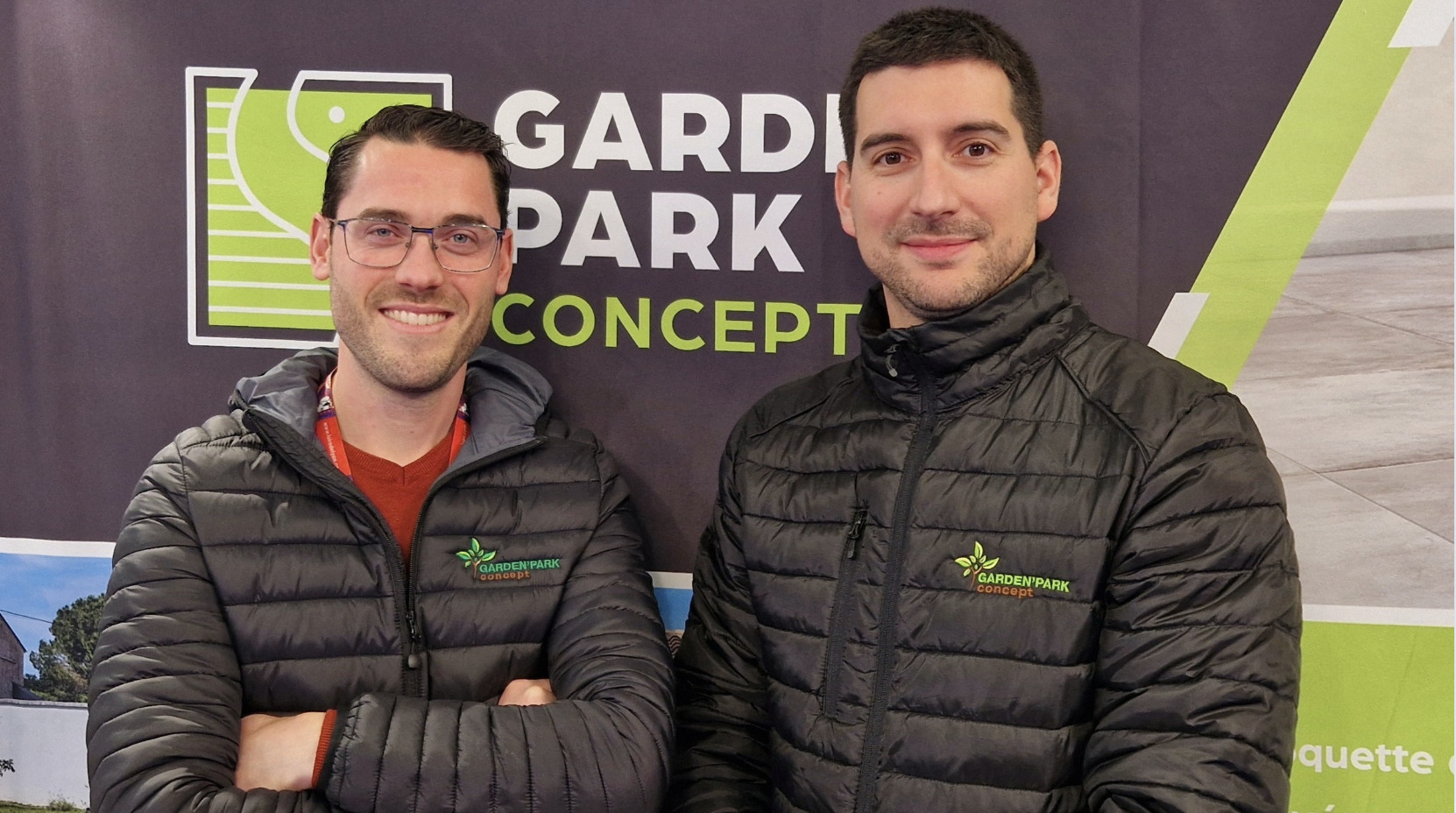 William et Jérémy, franchisés Garden Park Concept à Lyon.