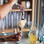 Franchising RivaReno 5 gelato con coulis di ciliegie