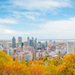 montreal during autumn season, qc, canada