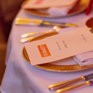 Table de dîner lors de la cérémonie des Awards de la franchise 2024