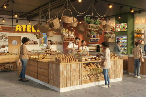 vue de l'intérieur d'une boulangerie atelier papilles
