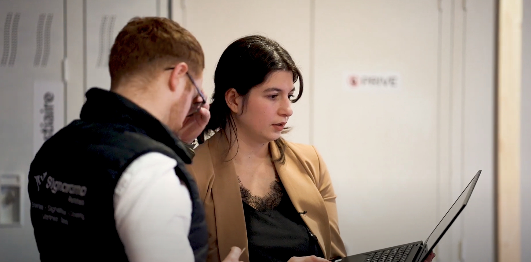 Kévin et Oriane, franchisés chez Signarama