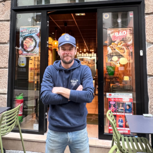 Frédéric Garo, franchisé My Little Warung.