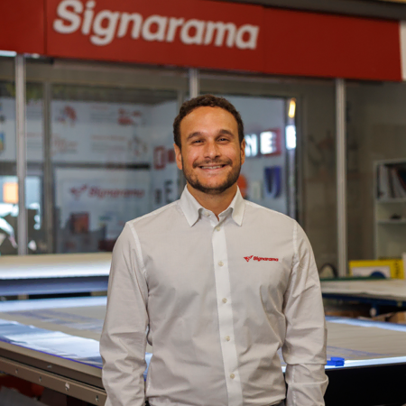 Sami Fossat, directeur commerical chez Signarama