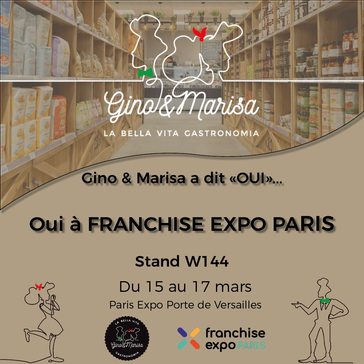 gino marisa au salon franchise expo paris 1