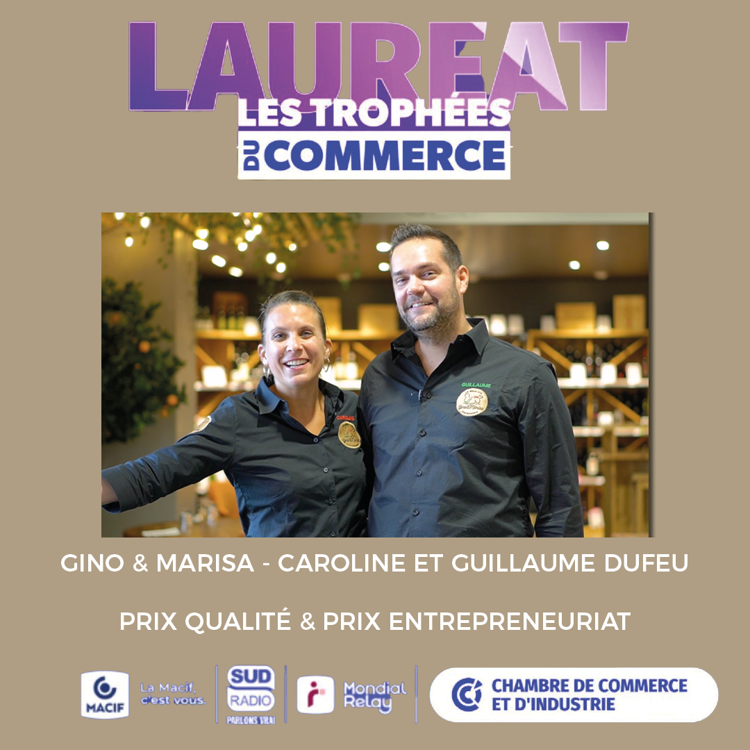 gino marisa laureats aux trophees du commerce 1