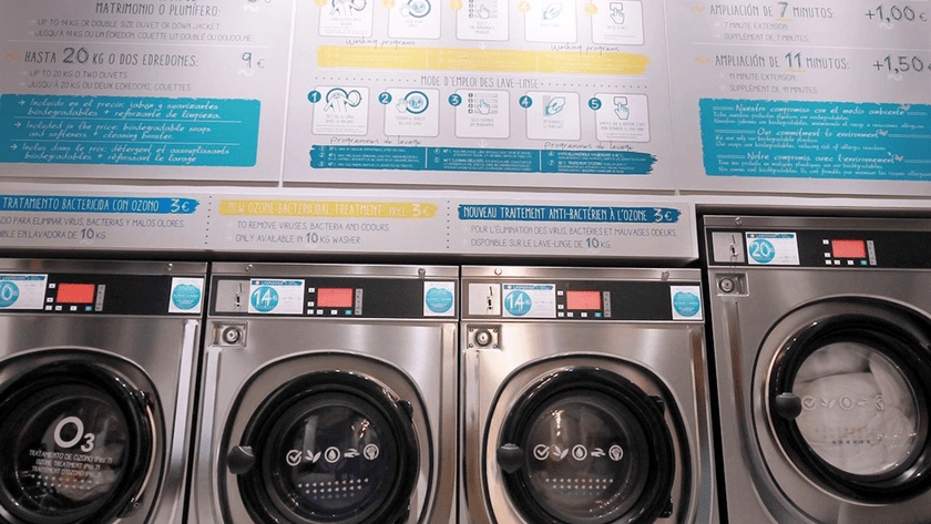 lavadoras en lavandería pressto