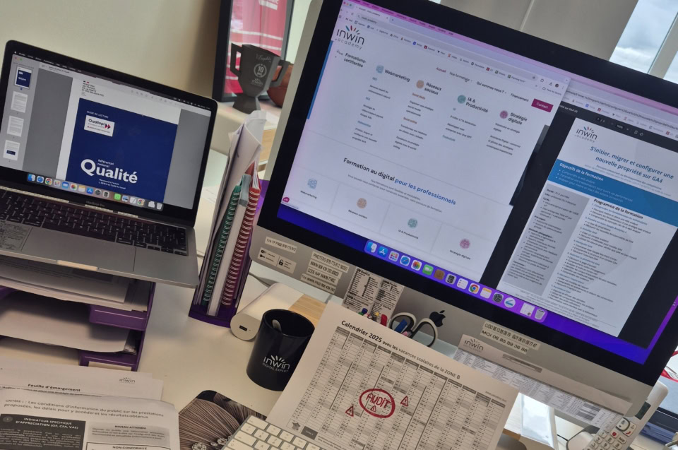 INWIN Digital Expert renouvelle sa certification Qualiopi : la reconnaissance d’un modèle structuré, humain et tourné vers l’excellence