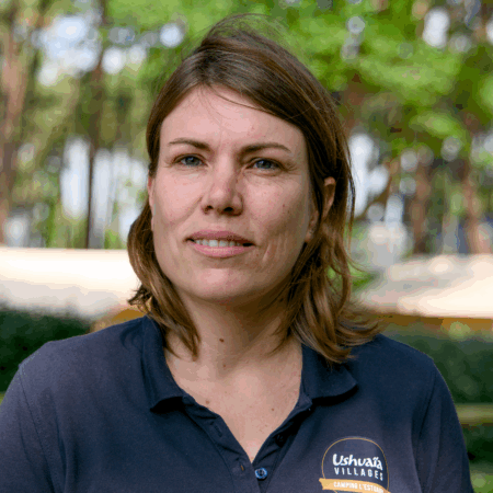 Magali Berment, gérante d'un Ushuaïa Village posant pour son interview