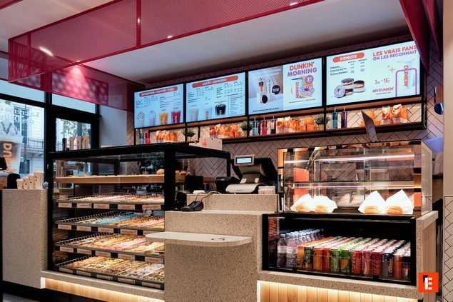 Comptoire et caisse Dunkin