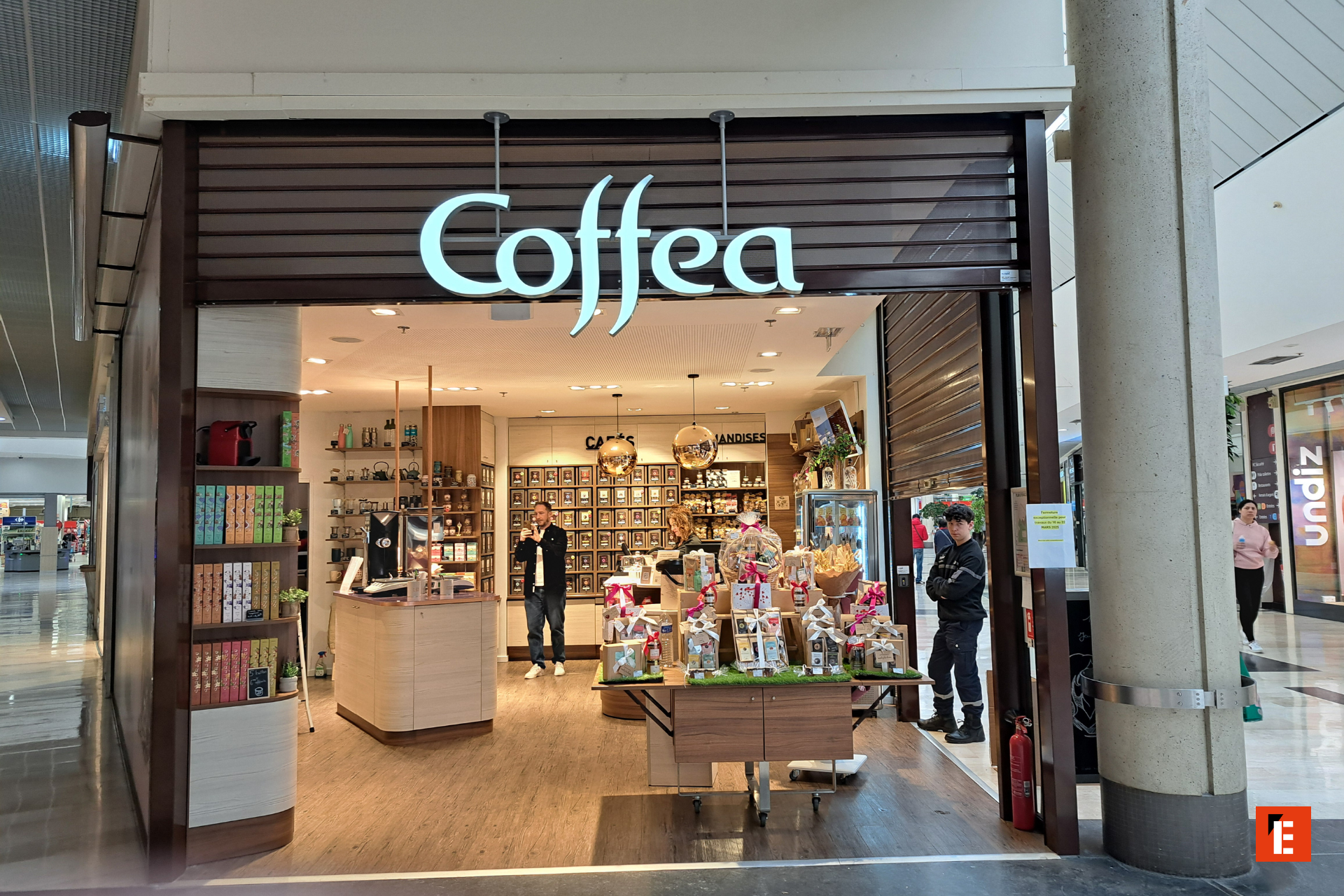 Extérieure d'une boutique Cofféa de Tourville-la-Rivière