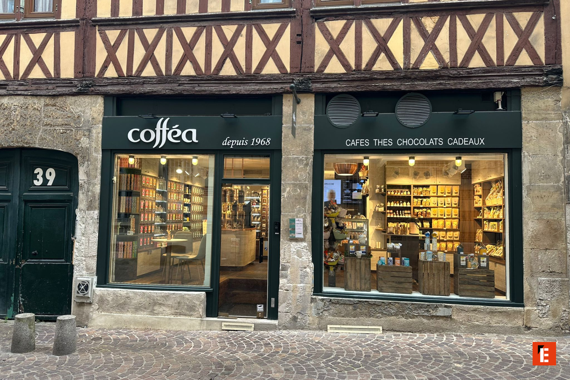 Extérieure d'une boutique Cofféa