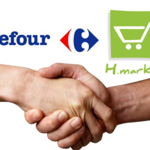 logos de Carrefour et Hmarket