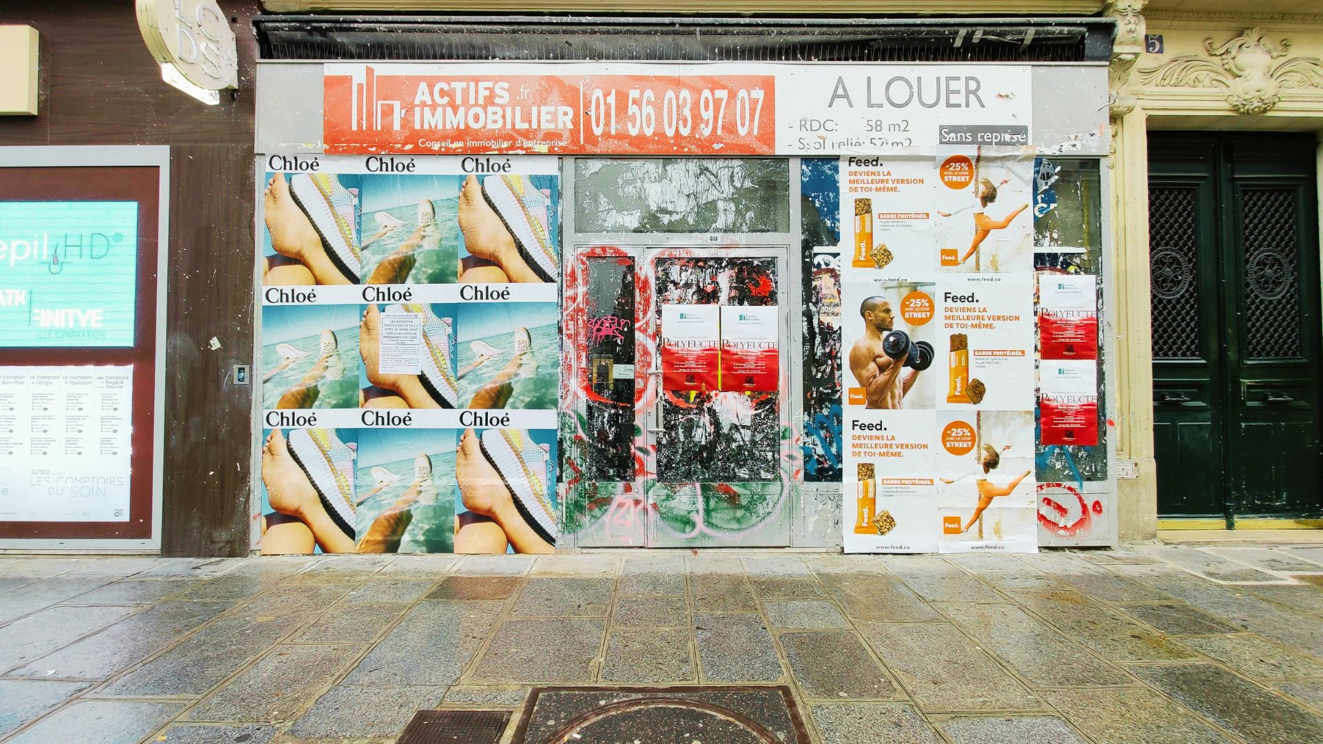 Commerce fermé à céder