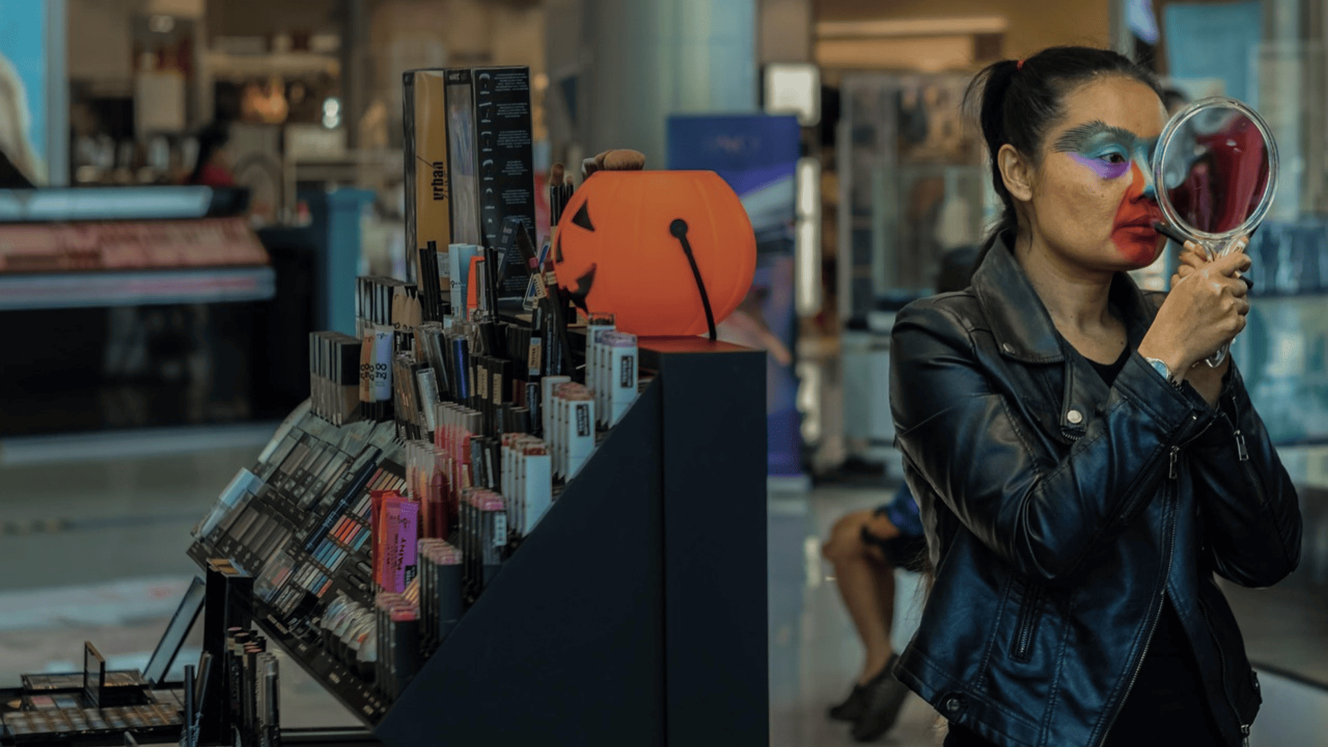 halloween en una tienda