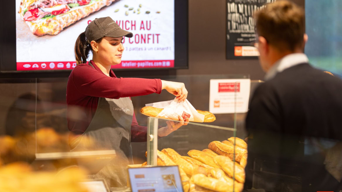 Service de pain chez L'Atelier Papilles