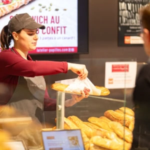 Service de pain chez L'Atelier Papilles