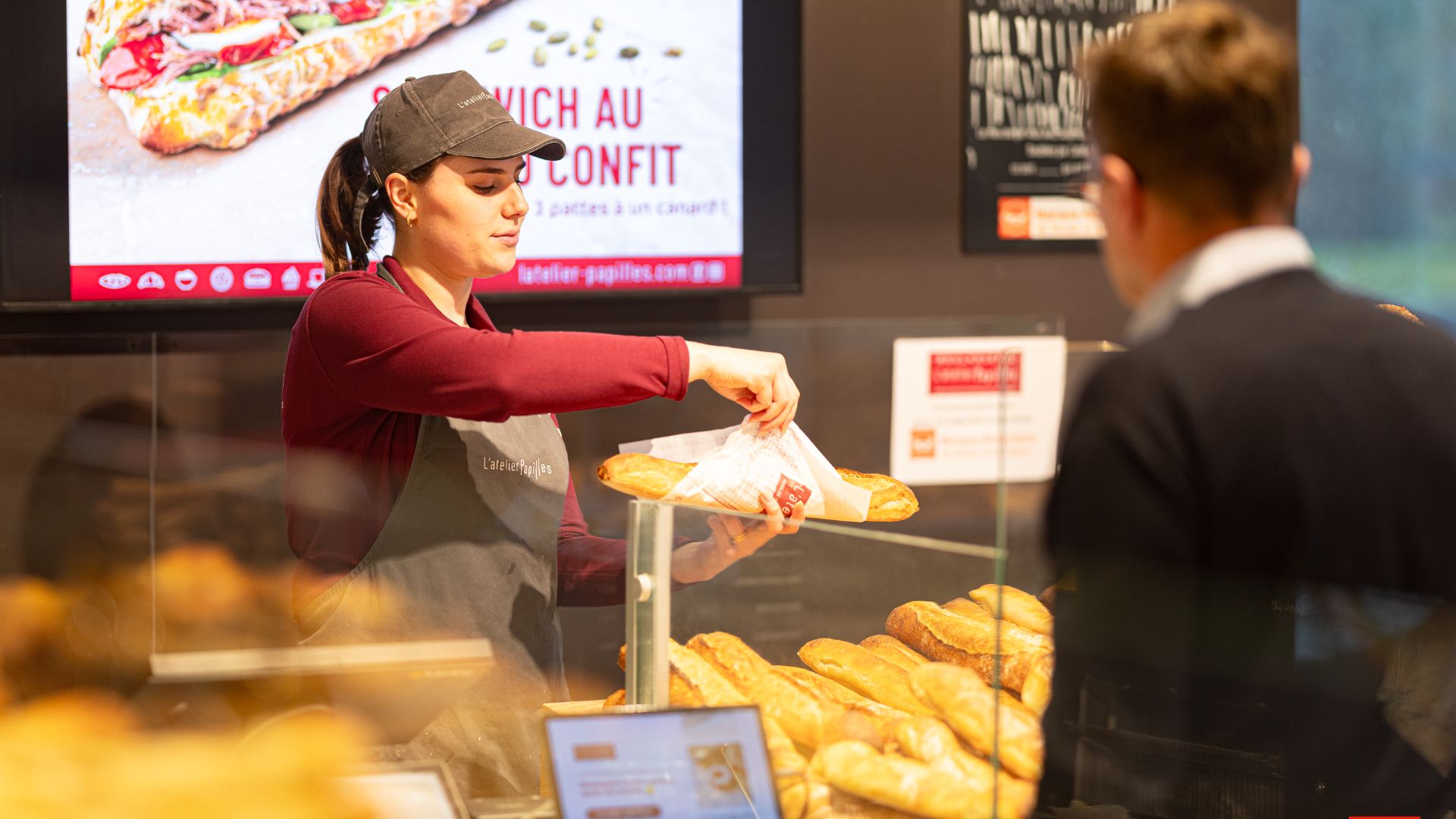 Service de pain chez L'Atelier Papilles