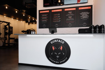 Comptoir salle Surface Coach