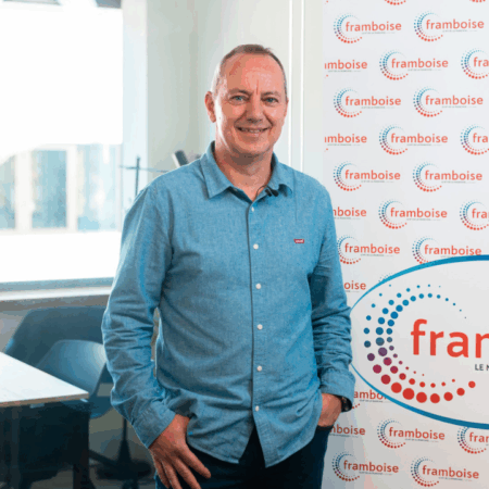 Pascal Zeyer, Franchisé framboise posant pour son interview