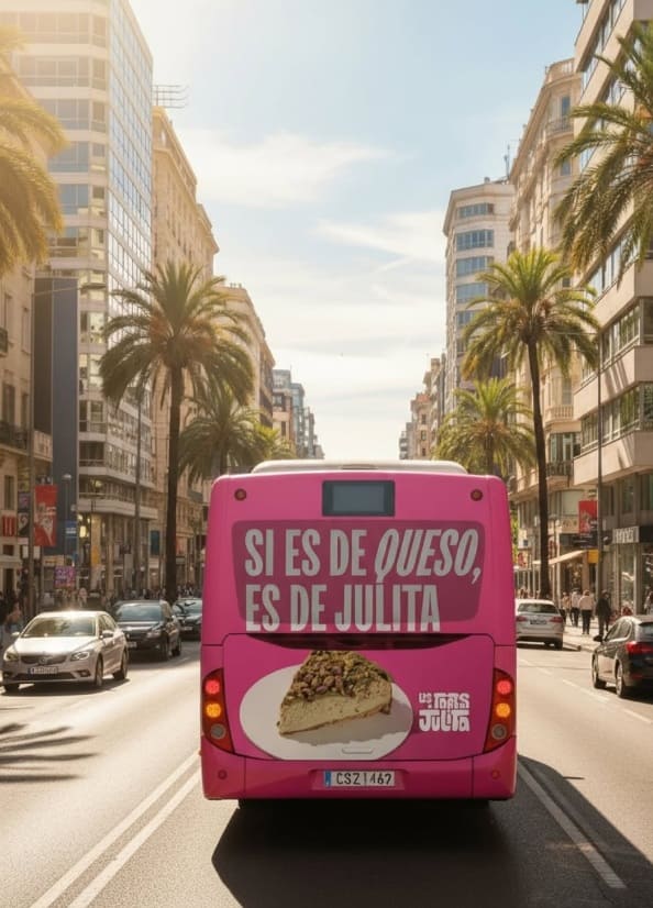 bus anuncio tartas de julita