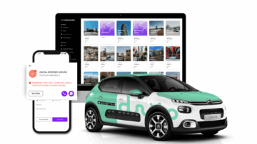 dispositivos y coche marca dribo