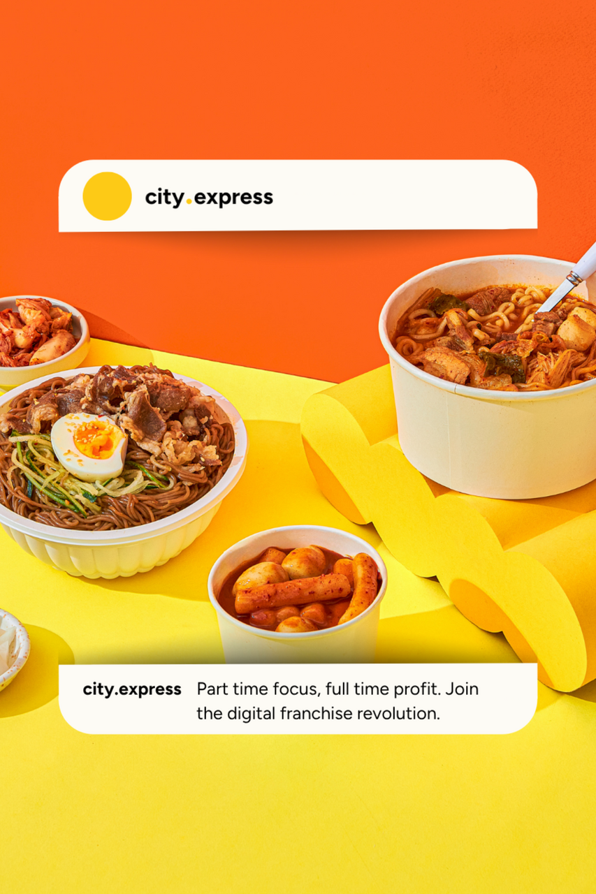 Variety of colourful food dishes and drinks.