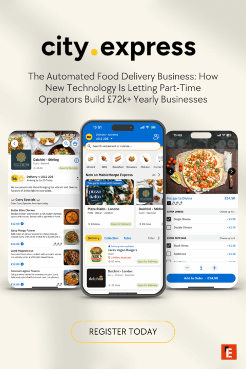 Mobile app for automated food delivery services