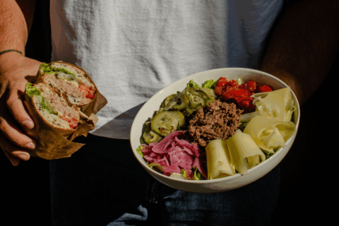 Sandwich et salade Faiparla