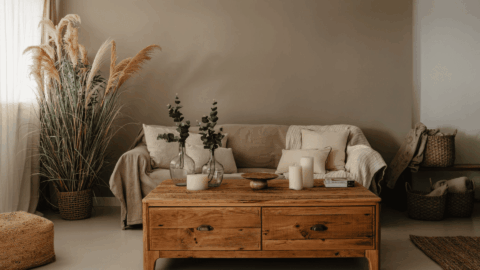 salón decorado